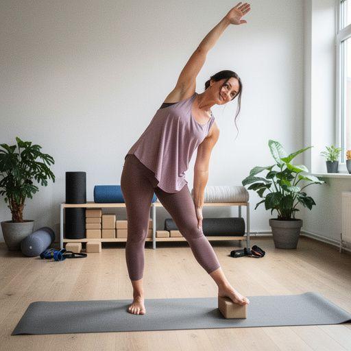 Clase de yoga al aire libre con participantes disfrutando del estiramiento en un parque.